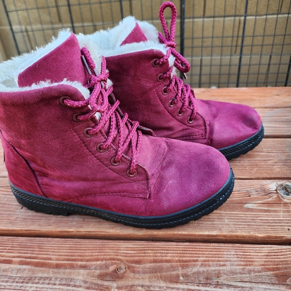 Burgundy Womens Size 40 (8) SQL Boots - Picture 5 of 6